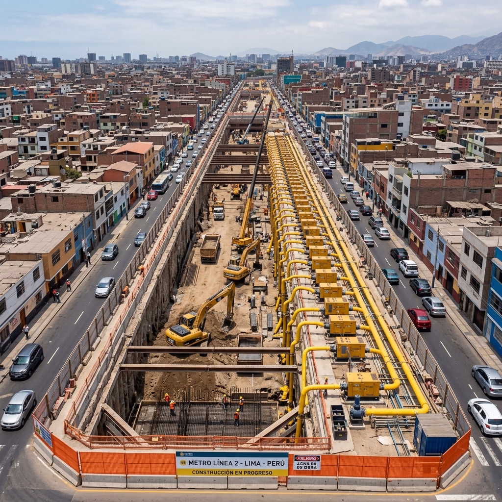 Saneamiento dewatering Metro Línea 2 Lima infraestructura subterránea