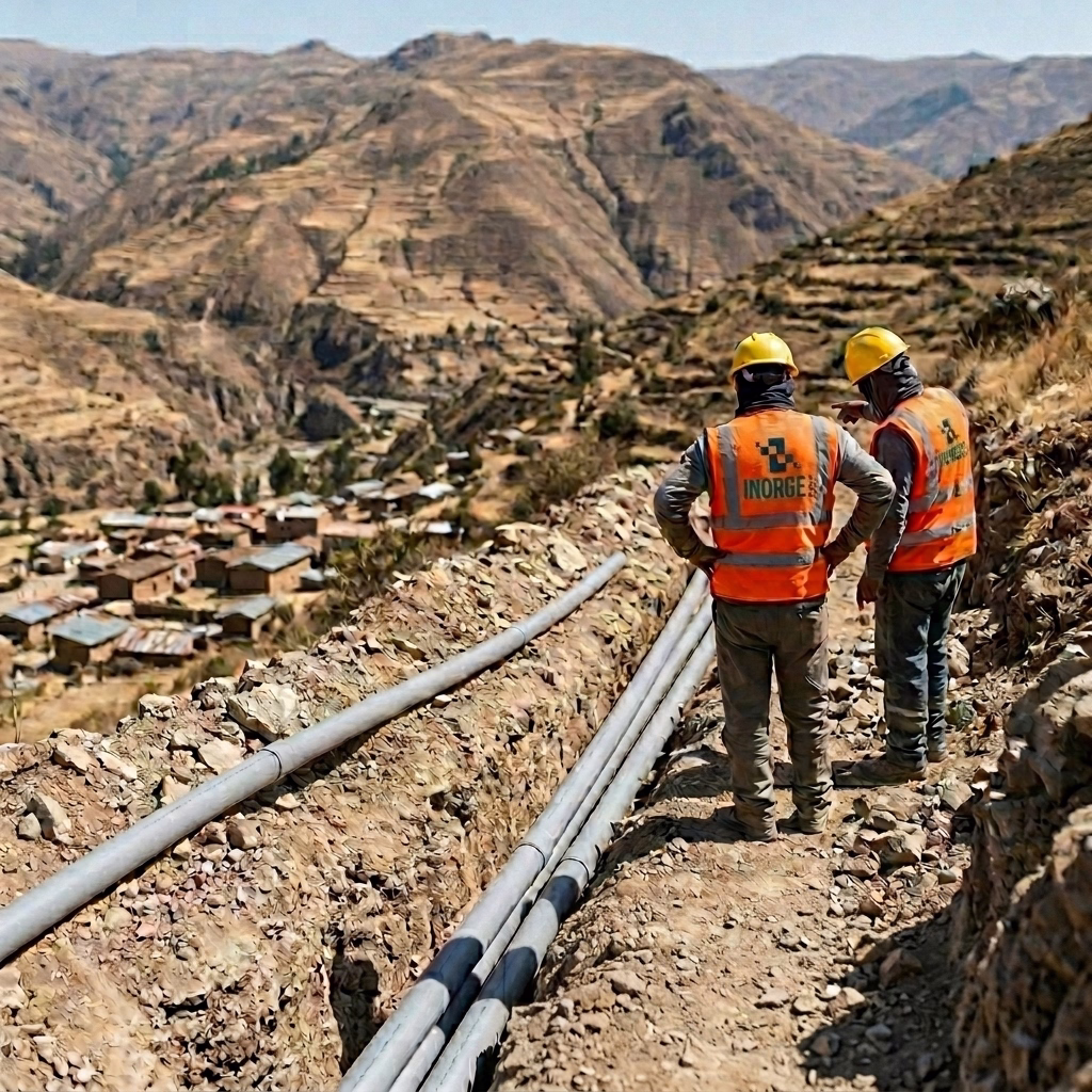 Líneas captación agua potable Piura Canchaque Andanjo obra civil