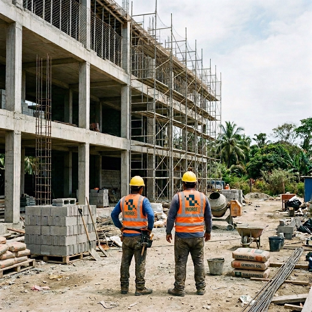 Infraestructura educativa IE N074 Tumbes obra civil RNE CGI
